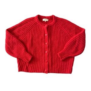 Sezane Emile Cardigan Red